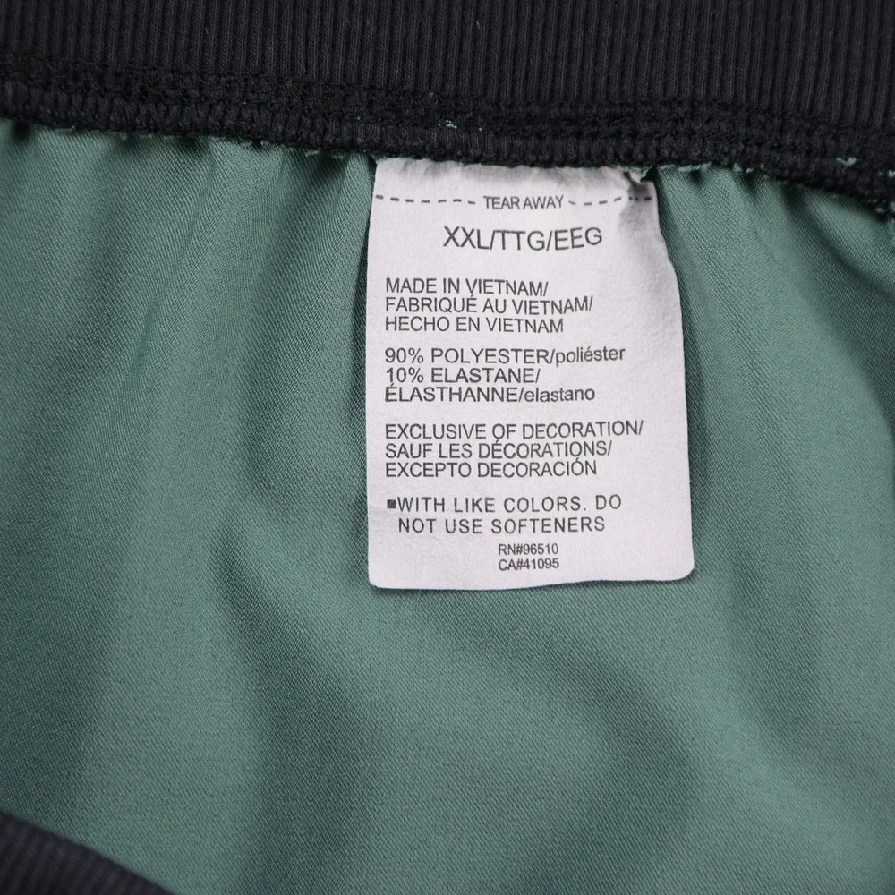 Under Armour Mens XXL Sage Green Cargo Athletic Shorts Fitted Stretch RN 96510